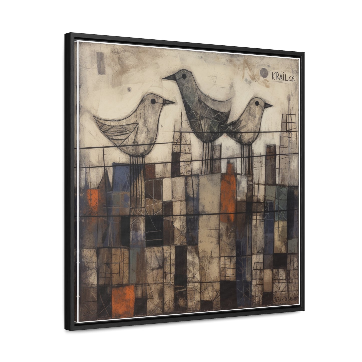 Bird 24, Gallery Canvas Wraps, Square Frame