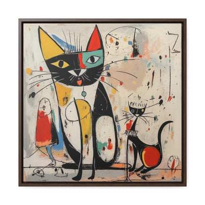 Cat 64, Gallery Canvas Wraps, Square Frame