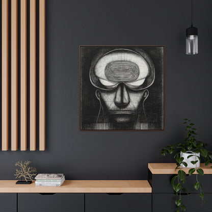 Brain 61, Valentinii, Gallery Canvas Wraps, Square Frame