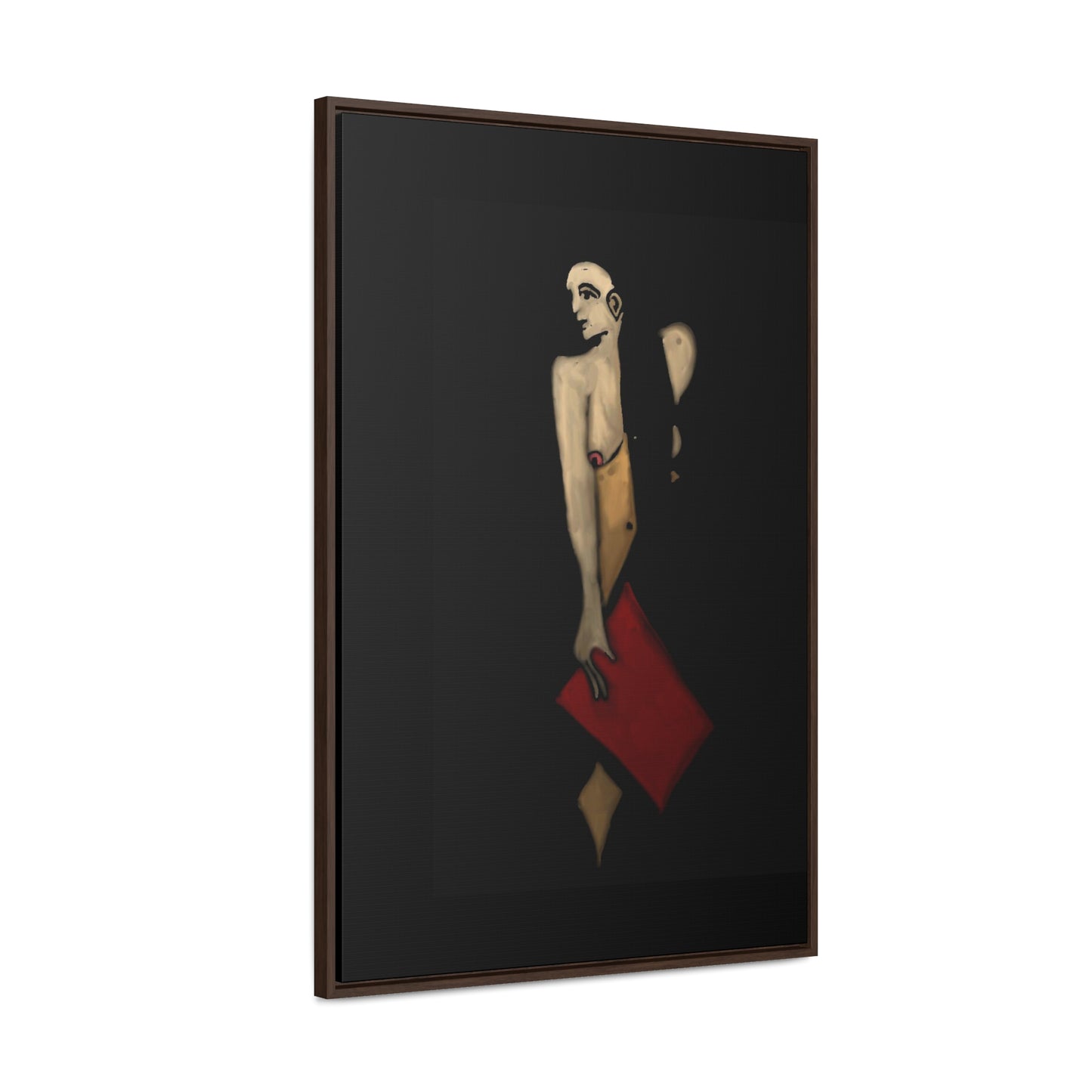 The Shadow Woman, Original Eduard Pavel, Gallery Canvas Wraps, Vertical Frame