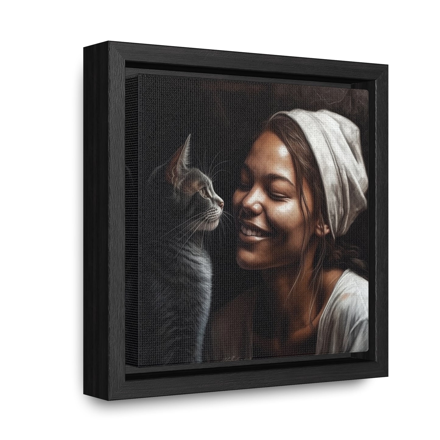 Cat Woman 29, Gallery Canvas Wraps, Square Frame