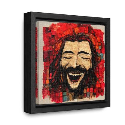 Jesus smiling 5, Valentinii, Gallery Canvas Wraps, Square Frame