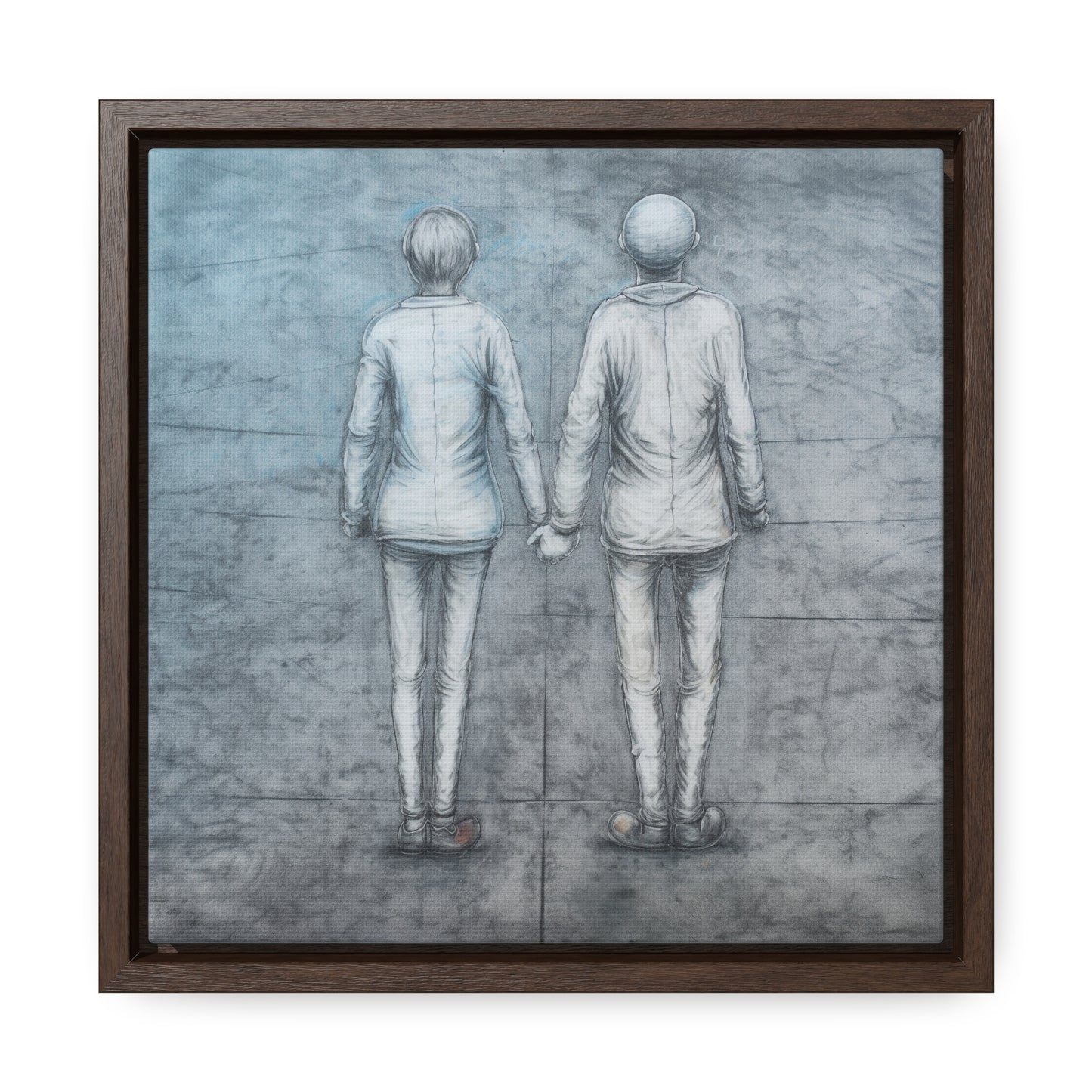 The Courage of Vulnerability, Valentinii, Gallery Canvas Wraps, Square Frame