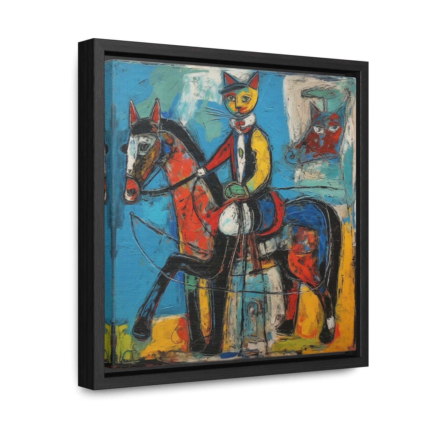Cat 129, Gallery Canvas Wraps, Square Frame