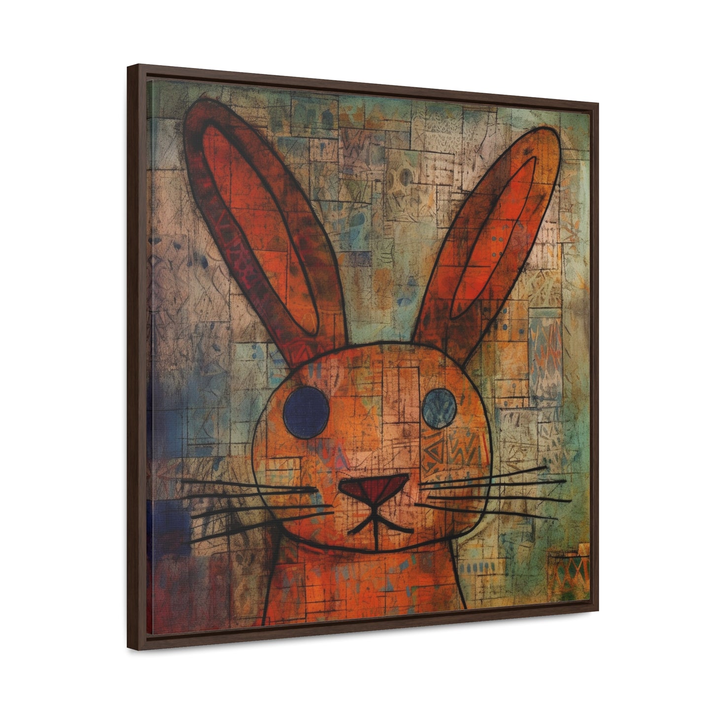 Rabbit 14, Gallery Canvas Wraps, Square Frame