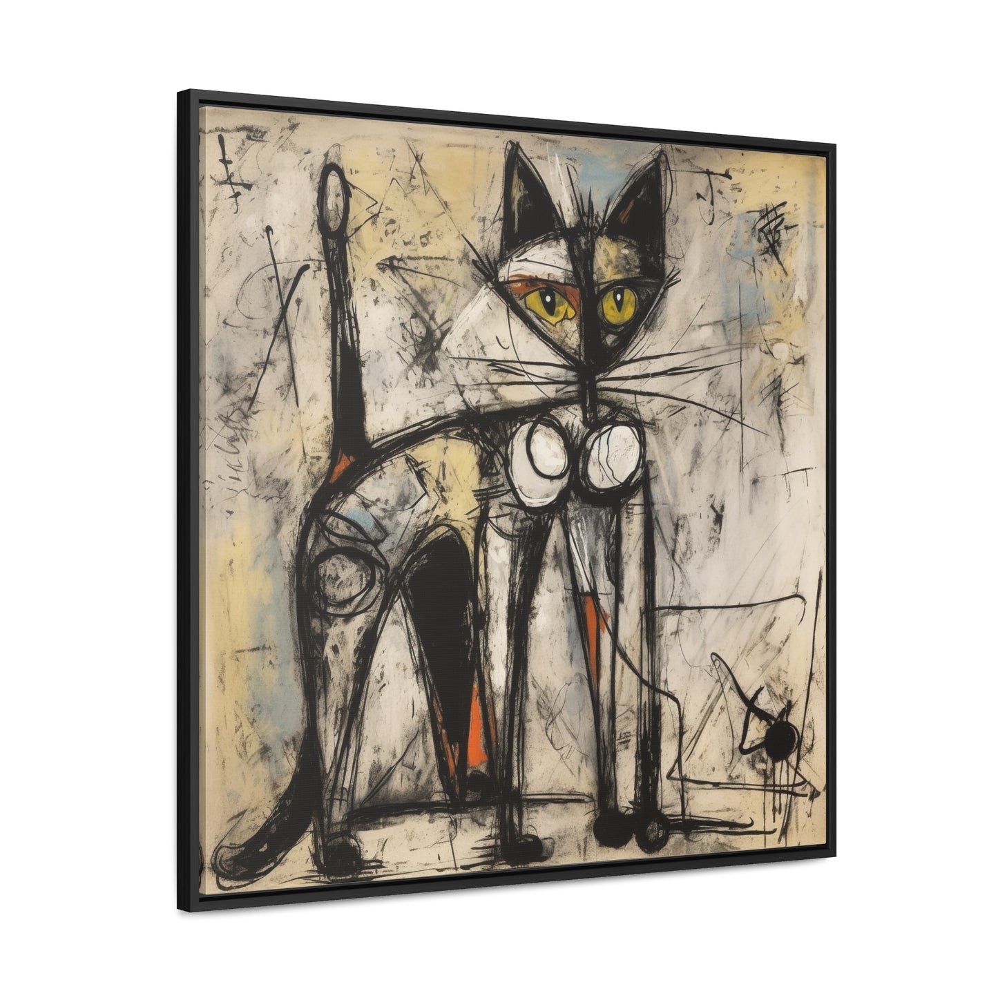 Cat 84, Gallery Canvas Wraps, Square Frame