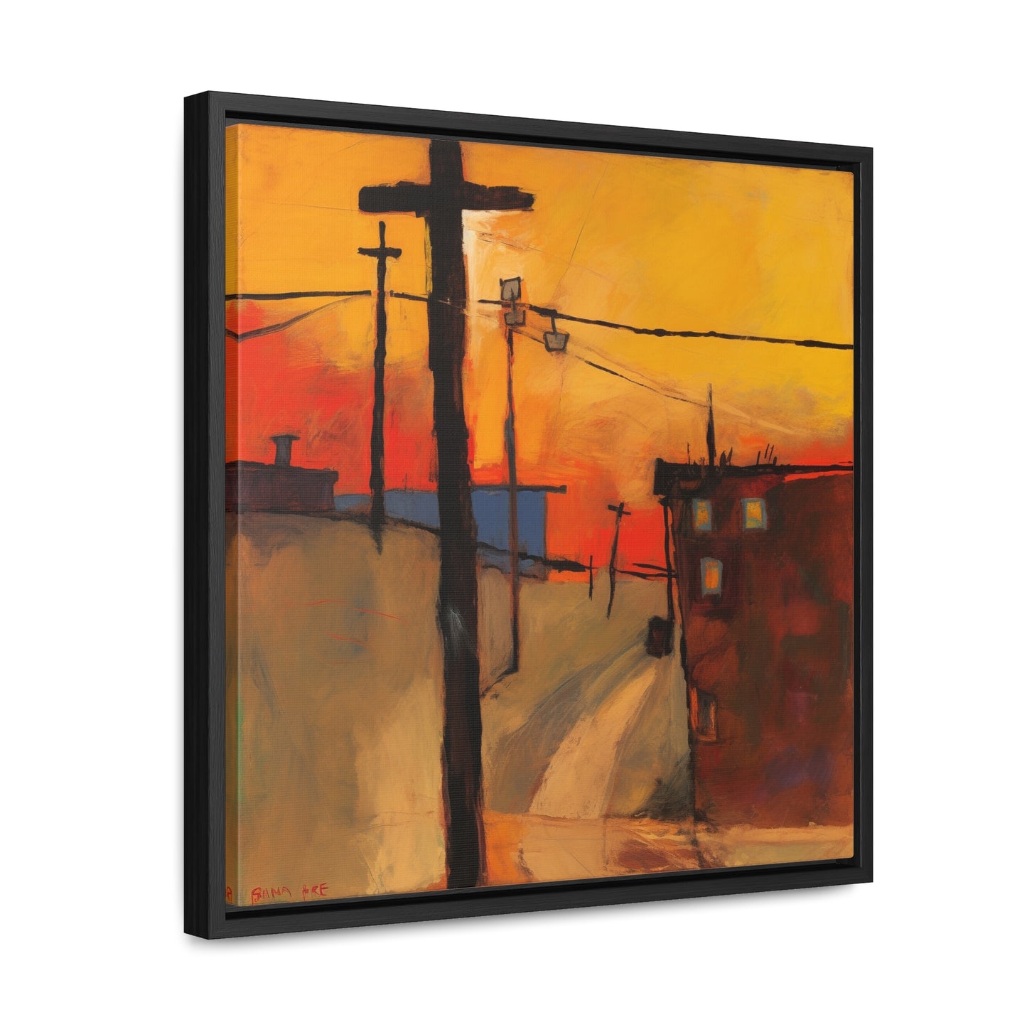 Land of the Sun 70, Valentinii, Gallery Canvas Wraps, Square Frame