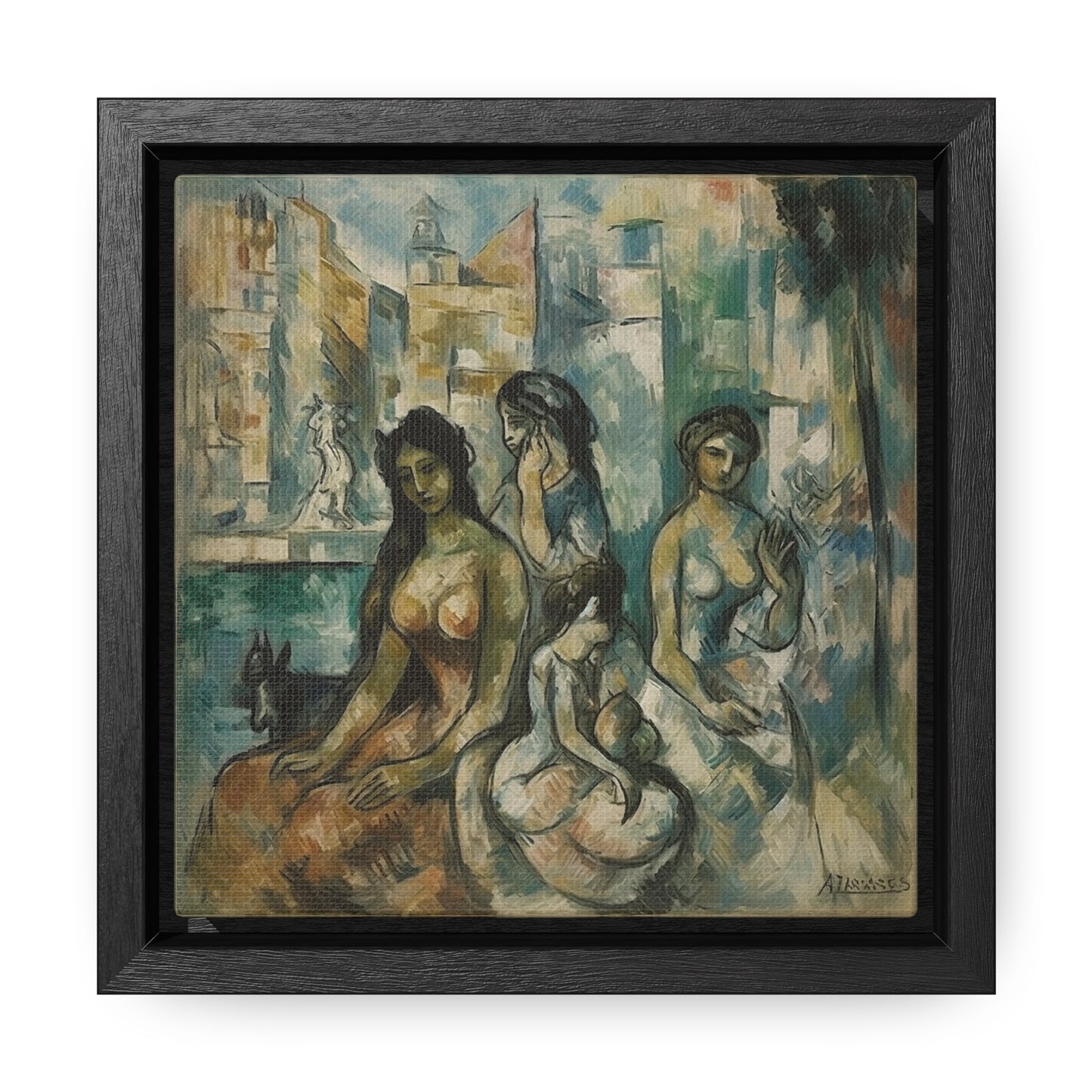 Women 8, Valentinii, Gallery Canvas Wraps, Square Frame