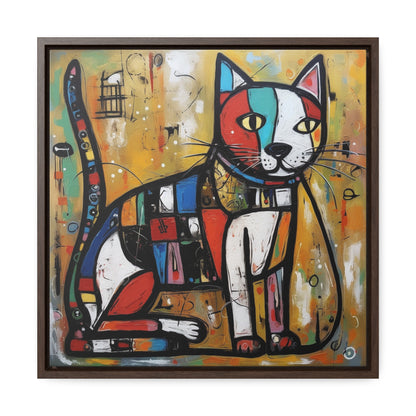 Cat 104, Gallery Canvas Wraps, Square Frame