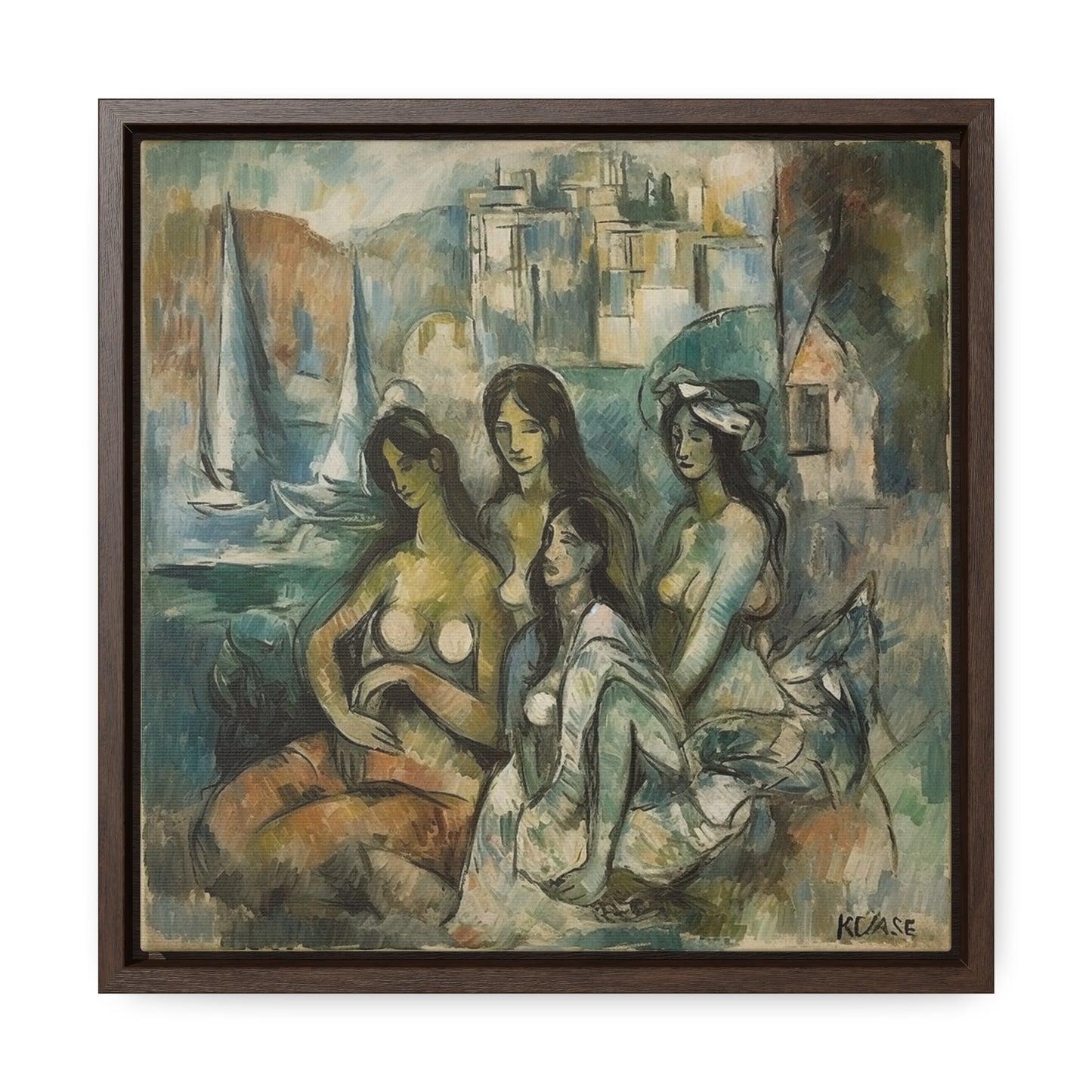 Women 15, Valentinii, Gallery Canvas Wraps, Square Frame