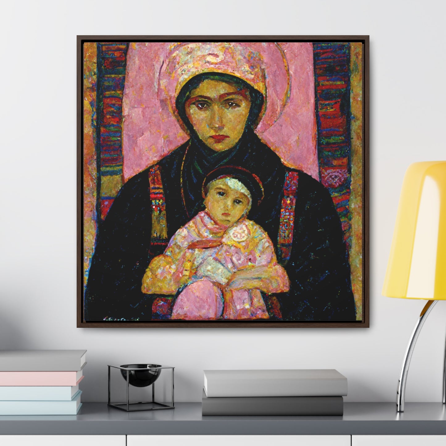 Mary and the Child 6, Valentinii, Gallery Canvas Wraps, Square Frame