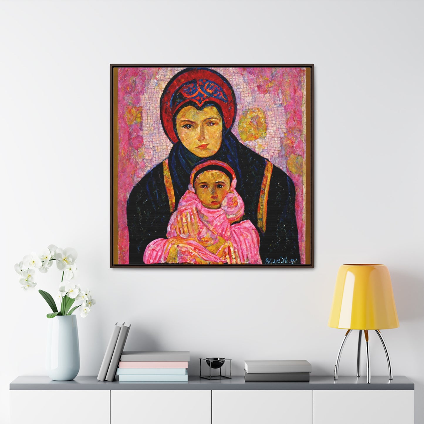 Mary and the Child 13, Valentinii, Gallery Canvas Wraps, Square Frame