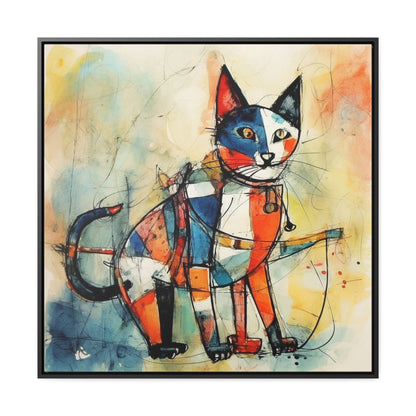 Cat 103, Gallery Canvas Wraps, Square Frame