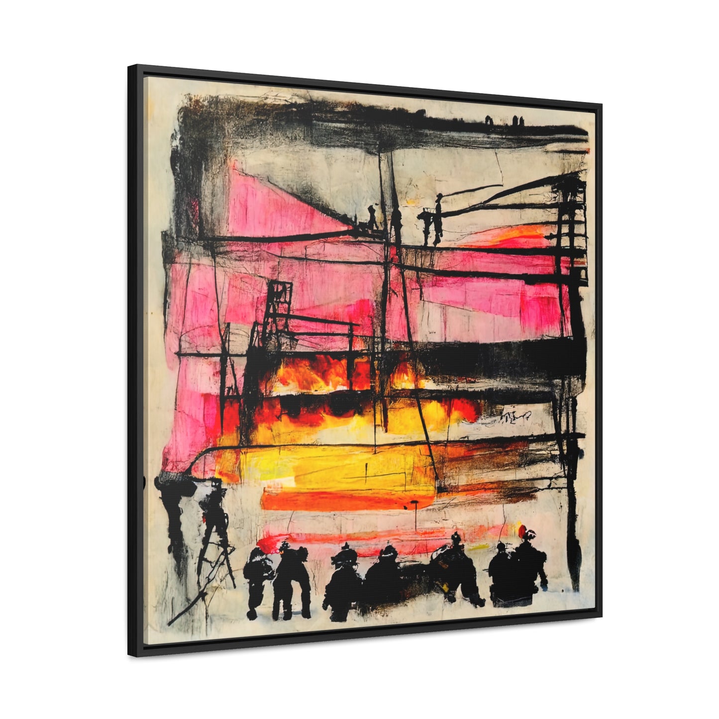 Land of the Sun 4, Valentinii, Gallery Canvas Wraps, Square Frame