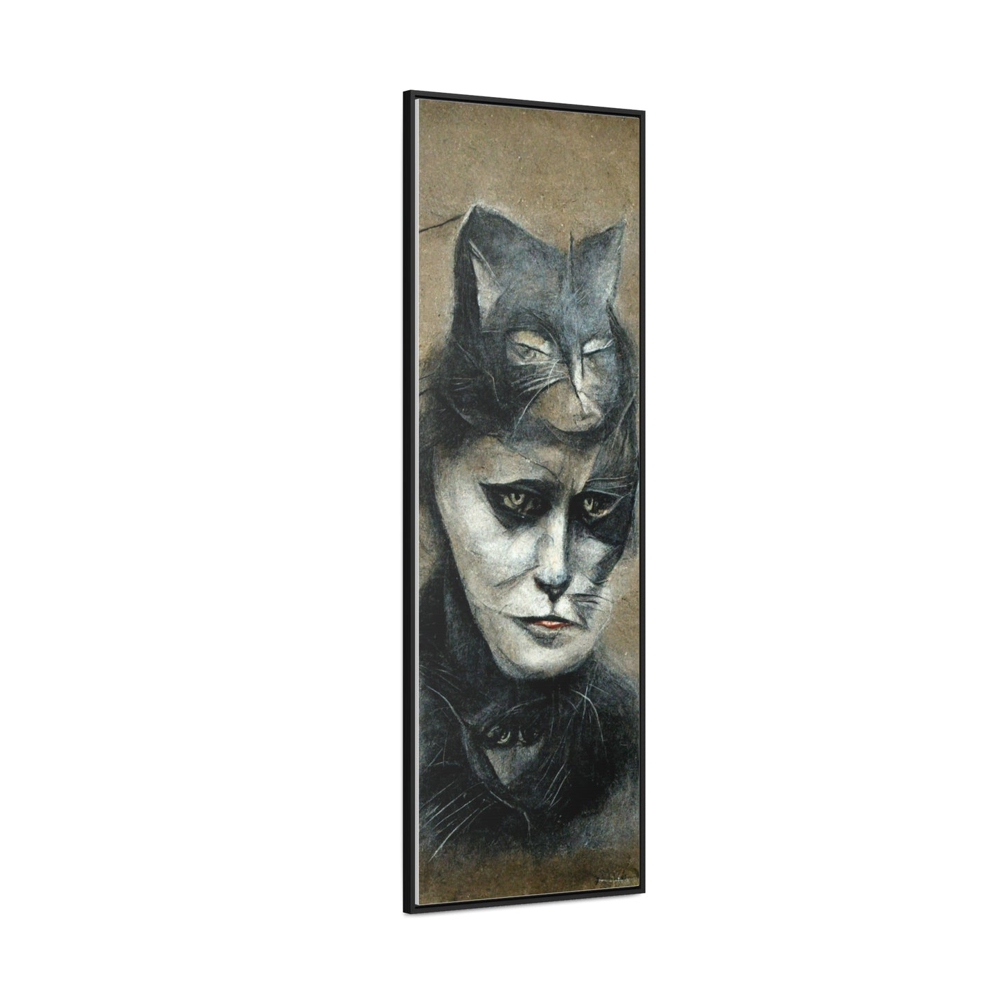 Cat Woman 33, Gallery Canvas Wraps, Vertical Frame