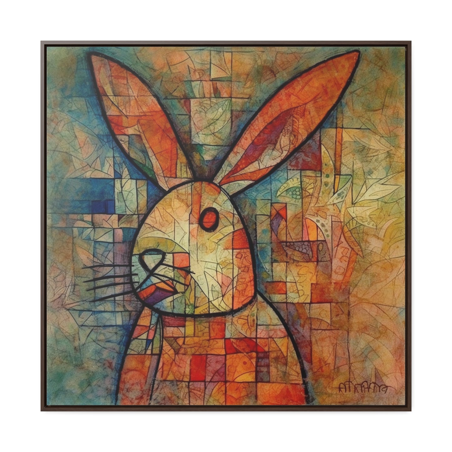 Rabbit 3, Gallery Canvas Wraps, Square Frame