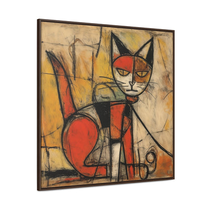 Cat 55, Gallery Canvas Wraps, Square Frame