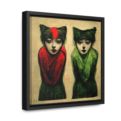 Cat Woman 6, Valentinii, Gallery Canvas Wraps, Square Frame