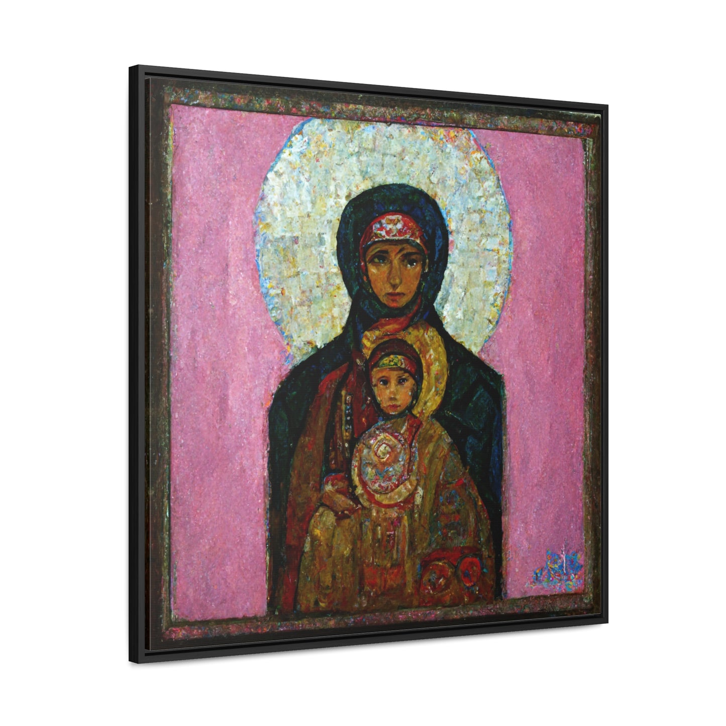 Mary and the Child 26, Valentinii, Gallery Canvas Wraps, Square Frame