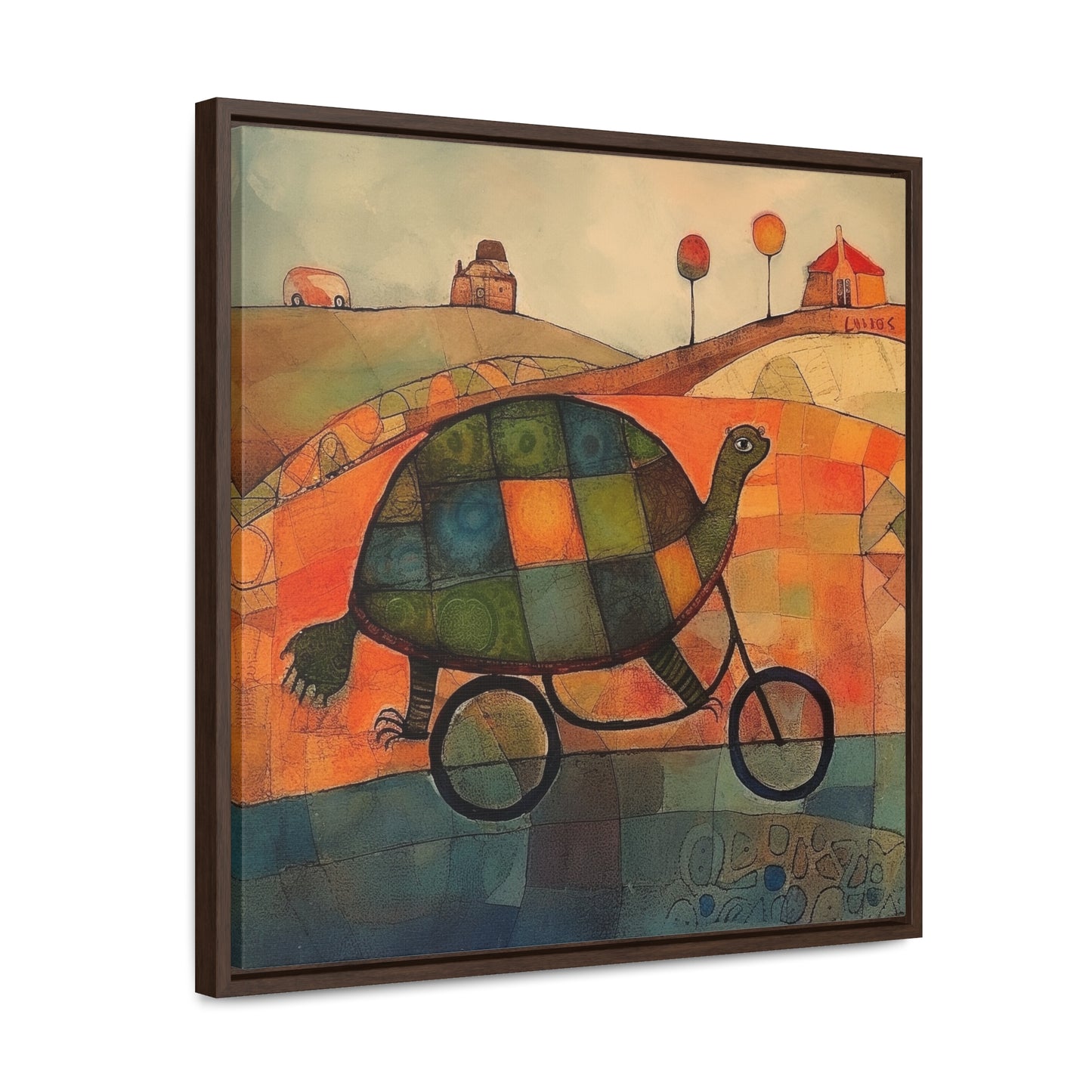 Turtle 13, Gallery Canvas Wraps, Square Frame