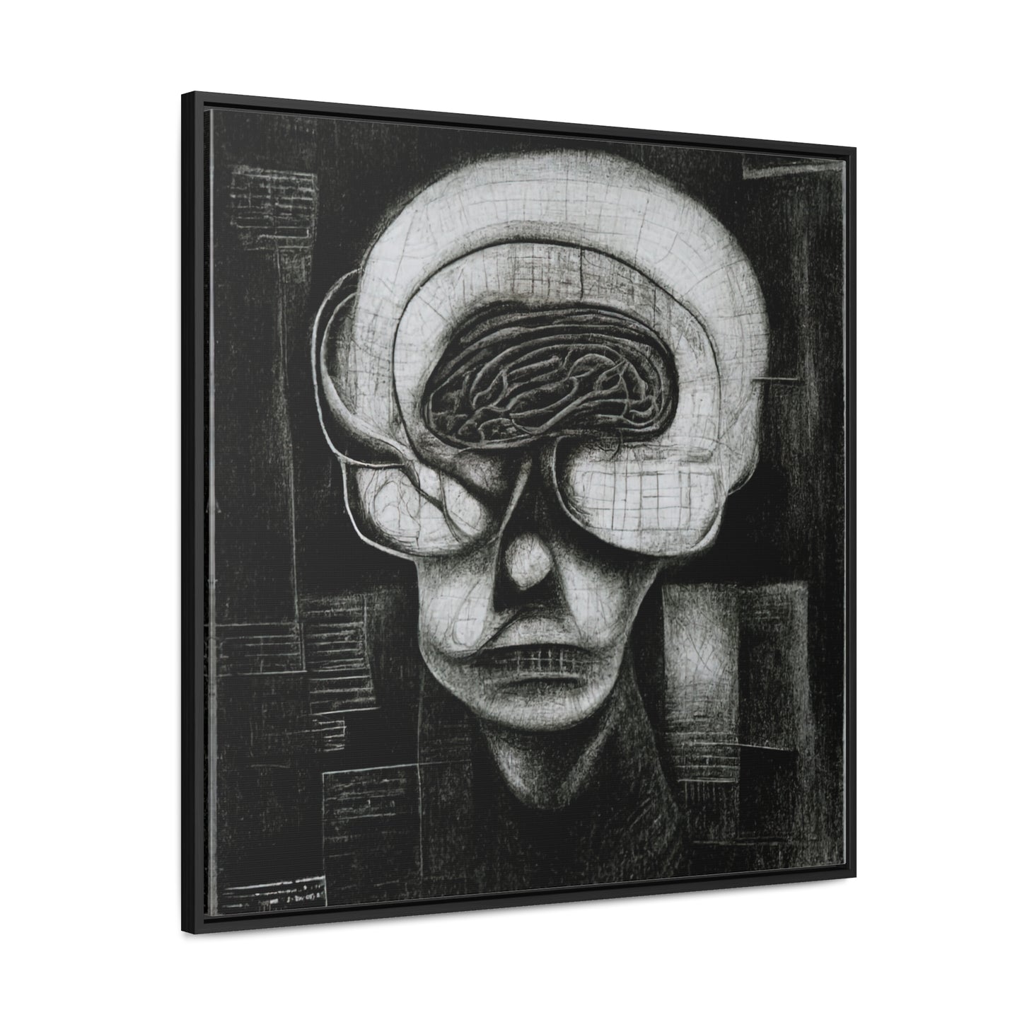 Brain 4, Valentinii, Gallery Canvas Wraps, Square Frame