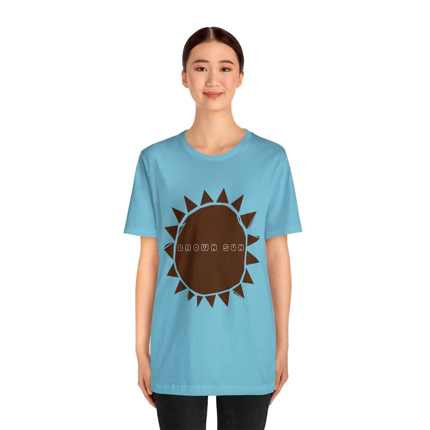 Brown Sun, Unisex Jersey Short Sleeve Tee