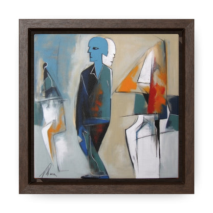 Sad Man 27, Valentinii, Gallery Canvas Wraps, Square Frame