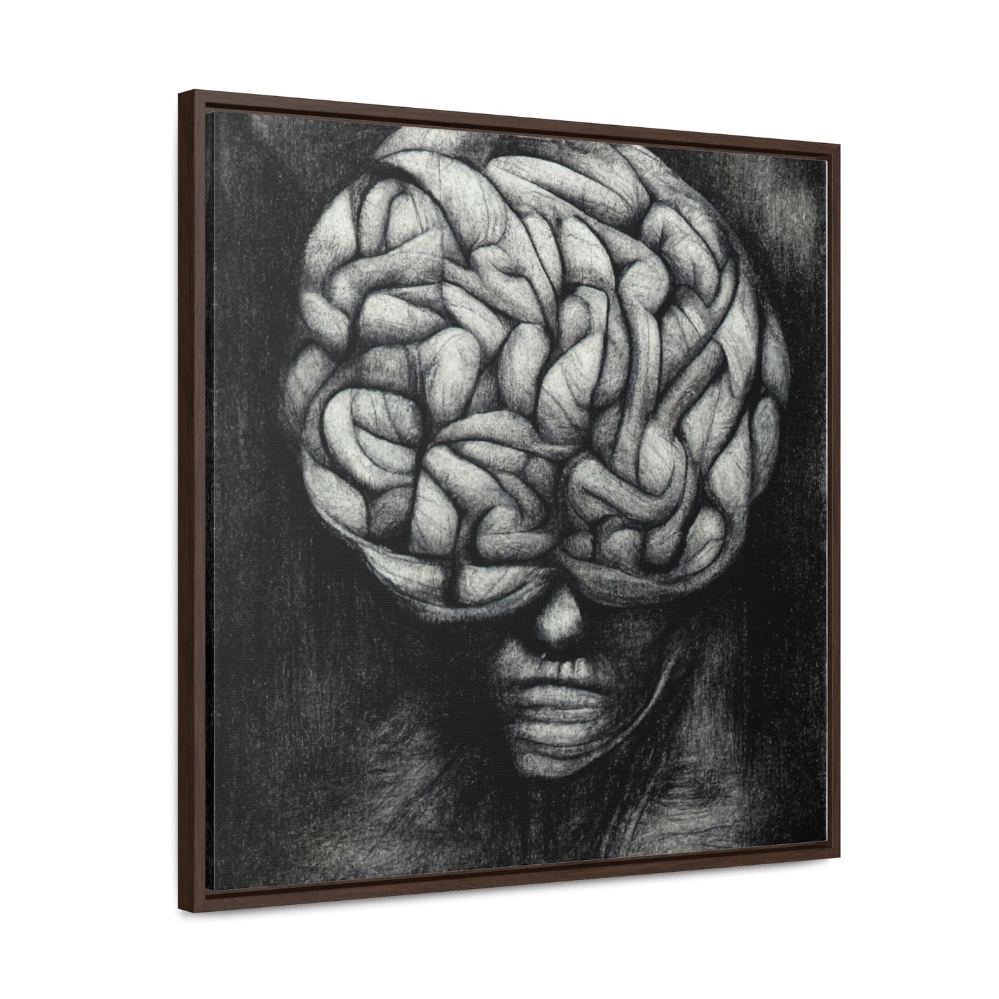 Brain 34, Valentinii, Gallery Canvas Wraps, Square Frame