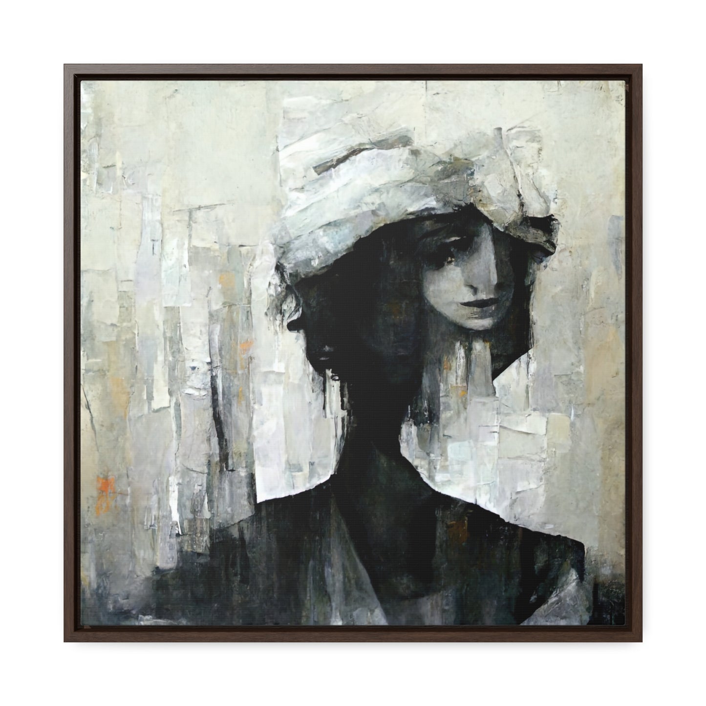 Forgotten Face 6, Valentinii, Gallery Canvas Wraps, Square Frame