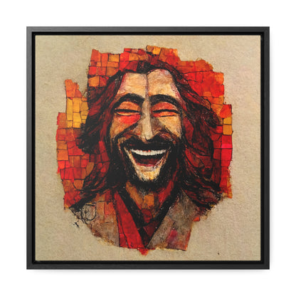 Jesus smiling 6, Valentinii, Gallery Canvas Wraps, Square Frame