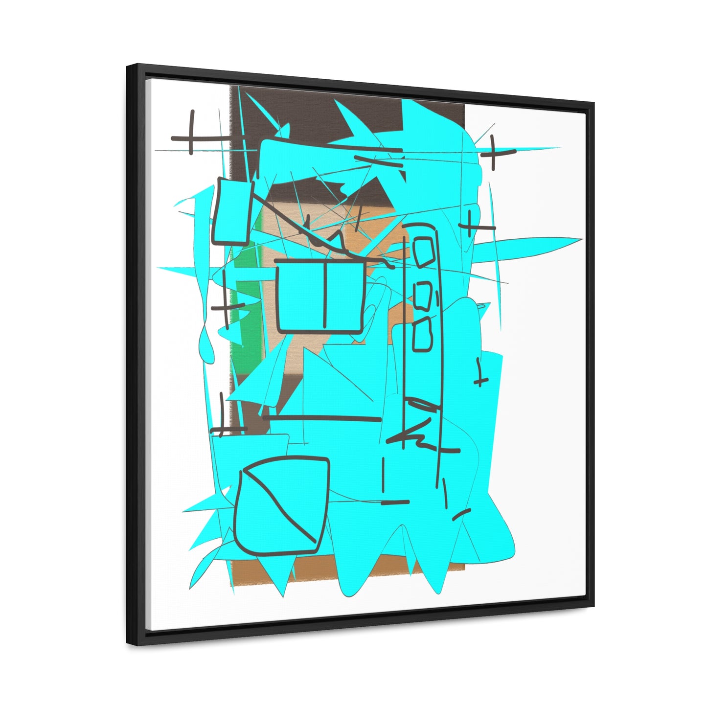 Naive City, Gallery Canvas Wraps, Square Frame