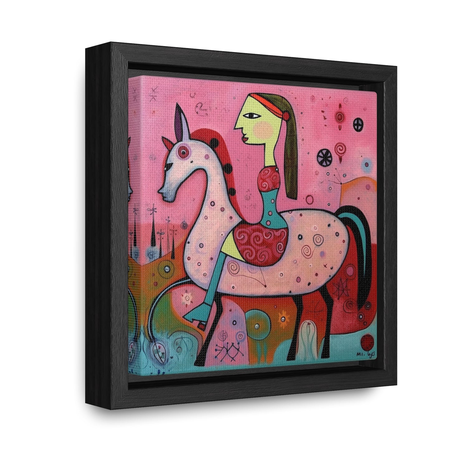 The Dreams of the Child 51, Gallery Canvas Wraps, Square Frame