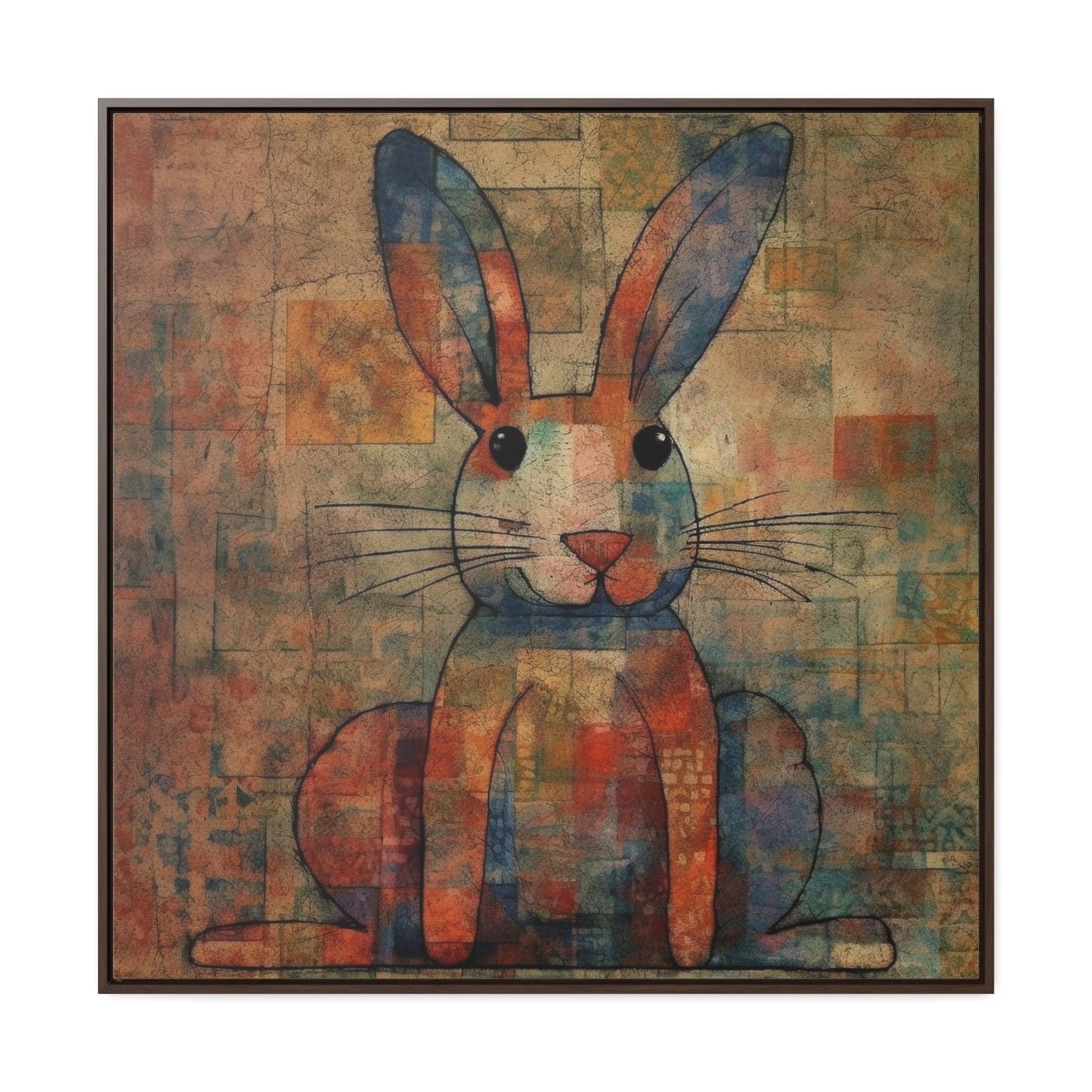 Rabbit 33, Gallery Canvas Wraps, Square Frame