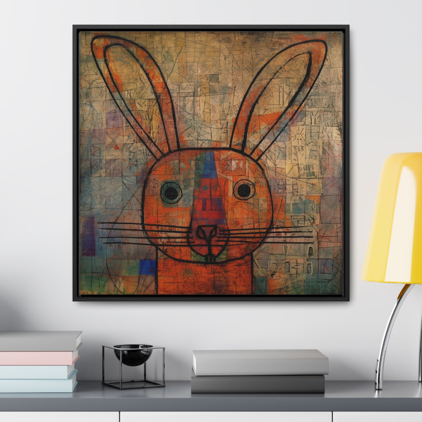 Rabbit 6, Gallery Canvas Wraps, Square Frame