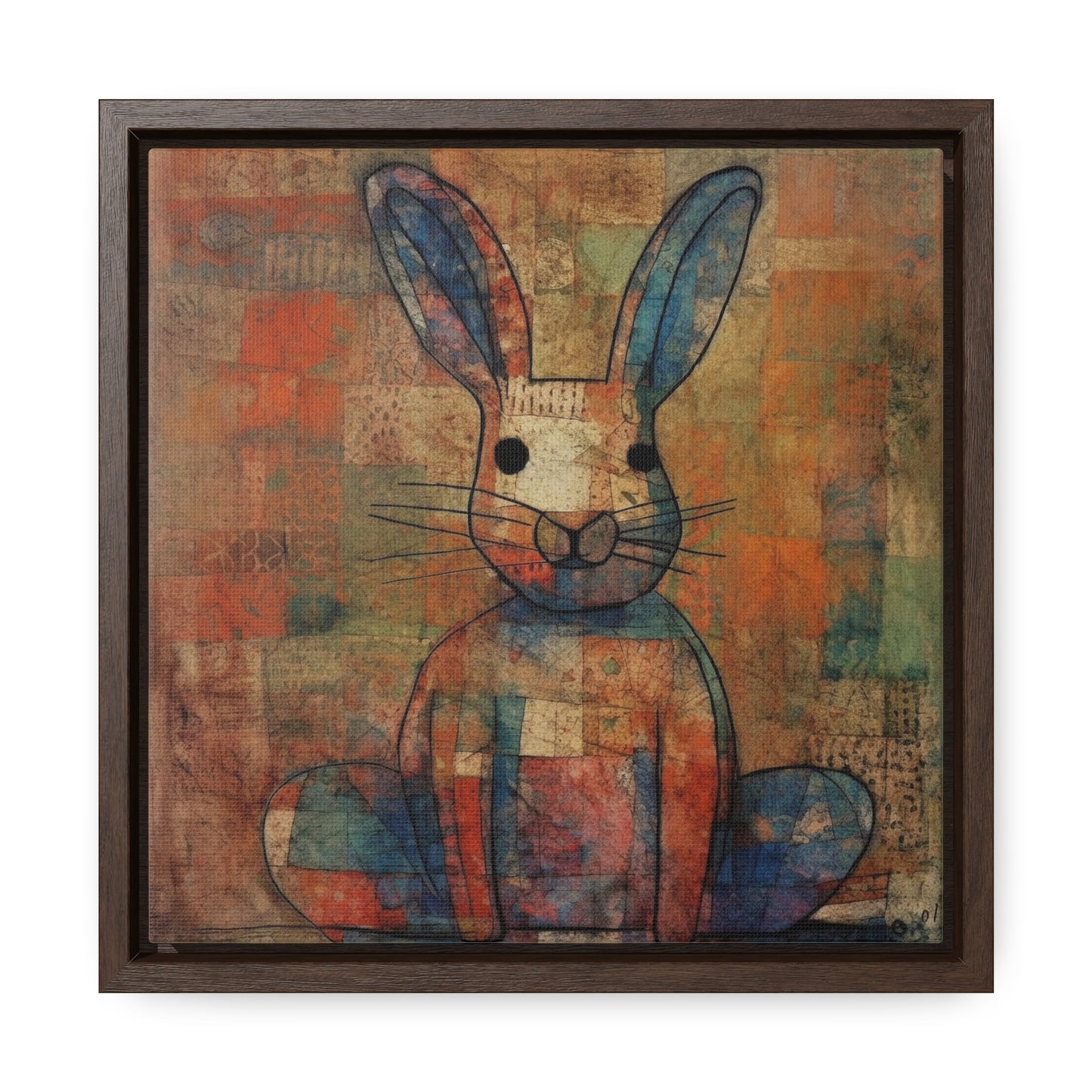 Rabbit 24, Gallery Canvas Wraps, Square Frame