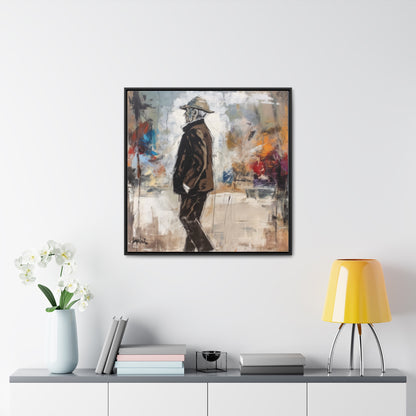 Sad Man 13, Valentinii, Gallery Canvas Wraps, Square Frame