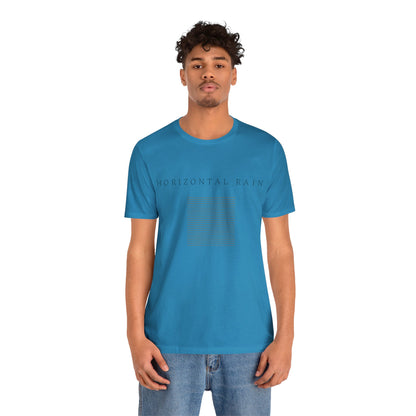 Horizontal Rain, Unisex Jersey Short Sleeve Tee