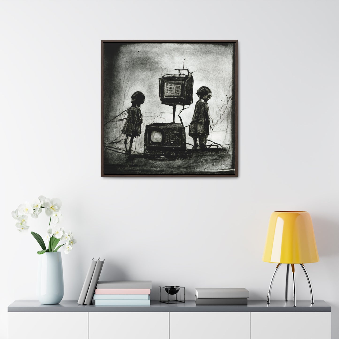 Childhood Wave 8, Valentinii, Gallery Canvas Wraps, Square Frame