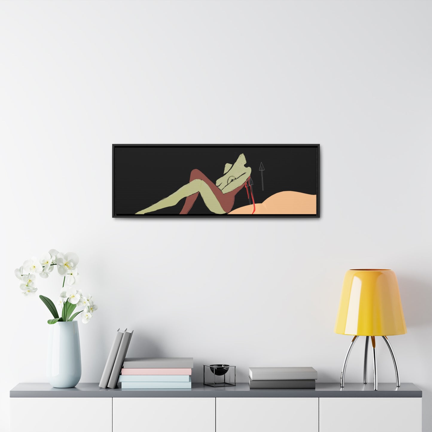 Woman Gold, Original Eduard Pavel, Gallery Canvas Wraps, Horizontal Frame