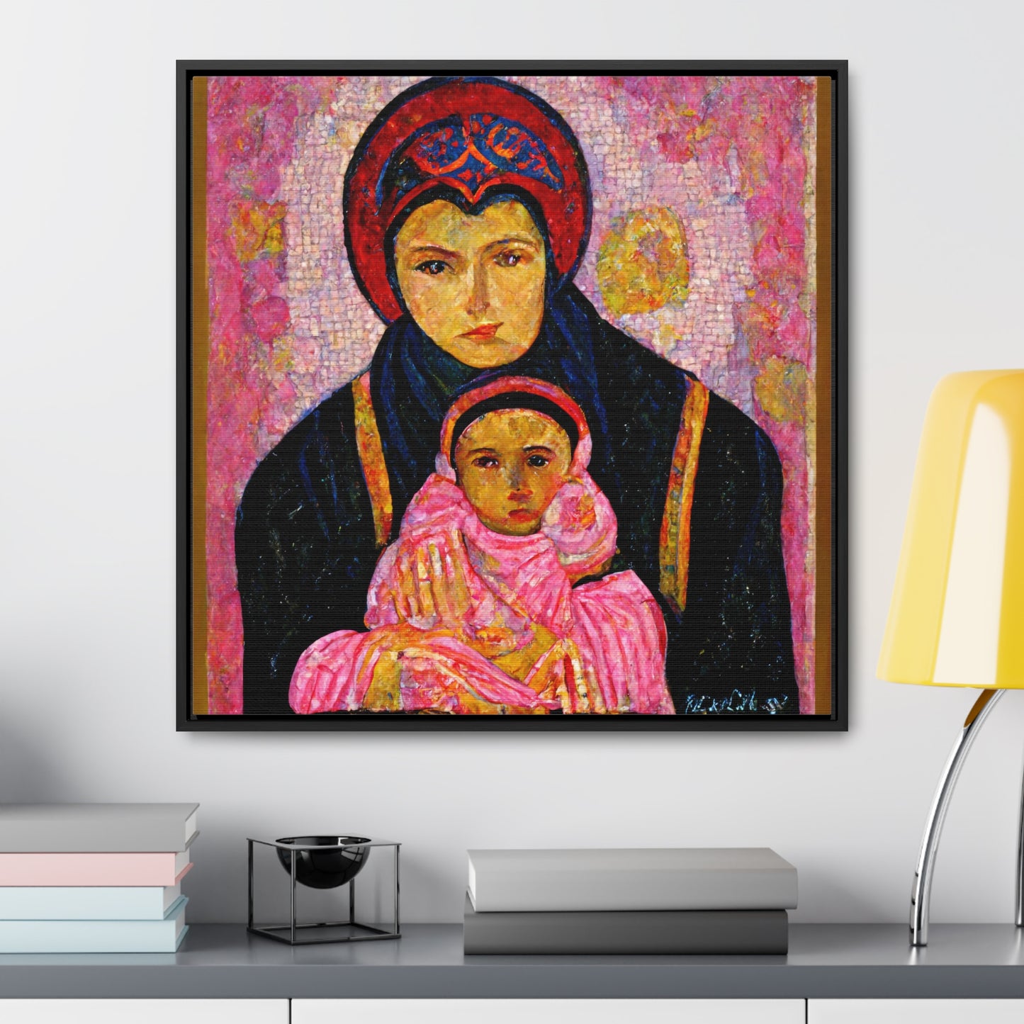 Mary and the Child 13, Valentinii, Gallery Canvas Wraps, Square Frame