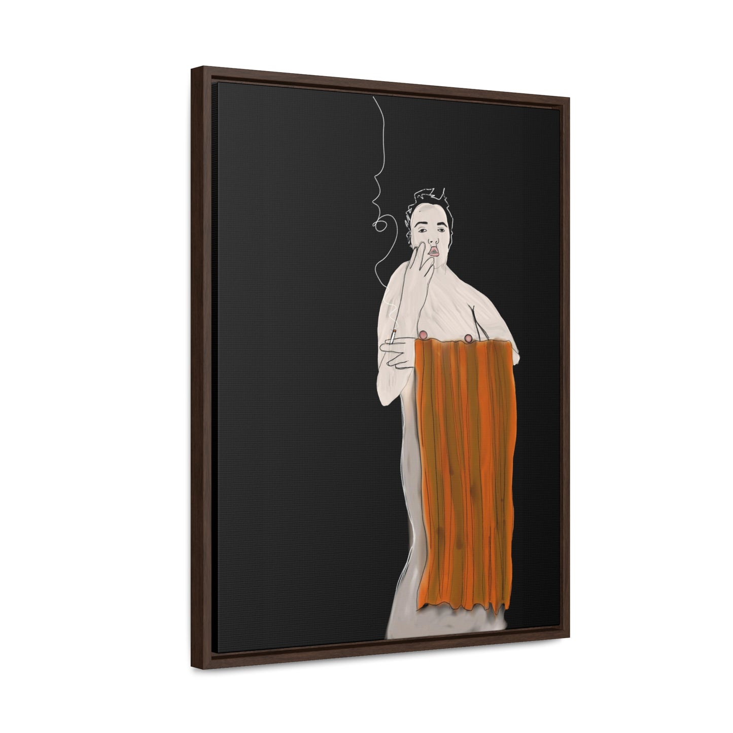 Official shame, Original Eduard Pavel, Gallery Canvas Wraps, Vertical Frame