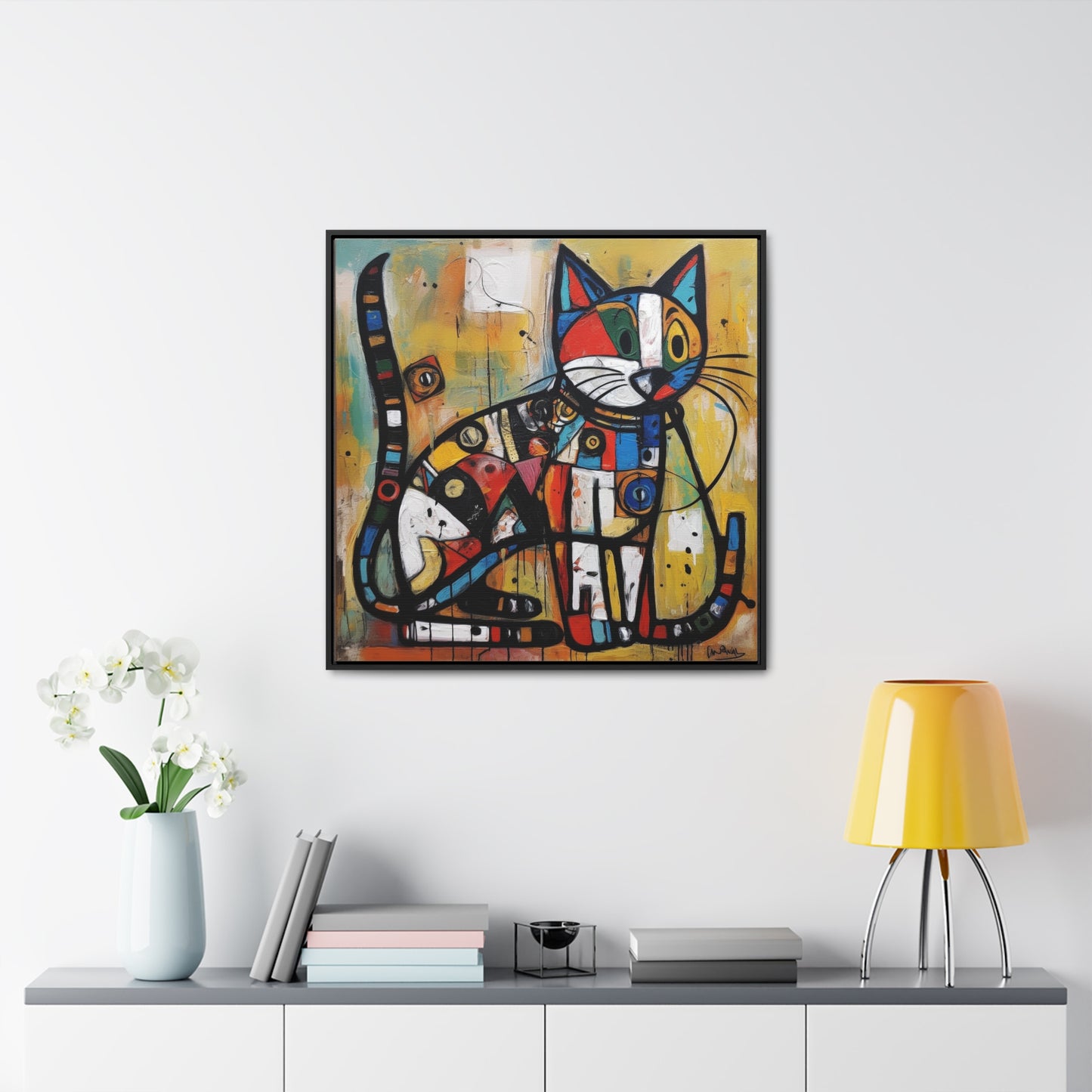 Cat 101, Gallery Canvas Wraps, Square Frame