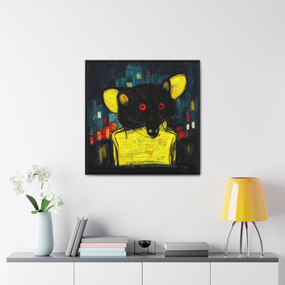 Urban Rat 7, Valentinii, Gallery Canvas Wraps, Square Frame