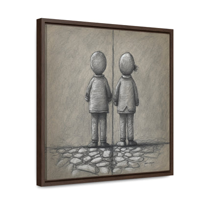 The Courage of Vulnerability 7, Valentinii, Gallery Canvas Wraps, Square Frame