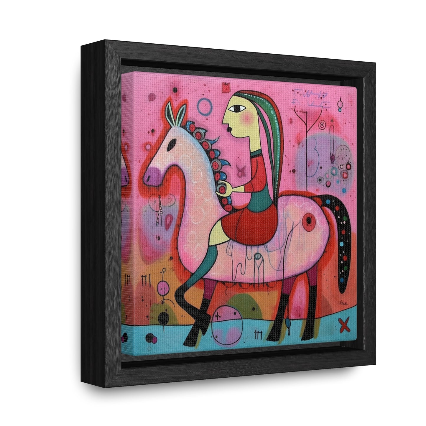 The Dreams of the Child 10, Gallery Canvas Wraps, Square Frame