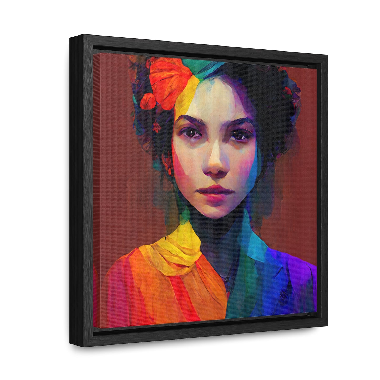 Lady's faces 15, Valentinii, Gallery Canvas Wraps, Square Frame