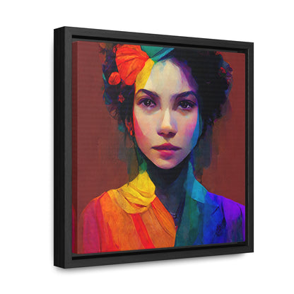 Lady's faces 15, Valentinii, Gallery Canvas Wraps, Square Frame