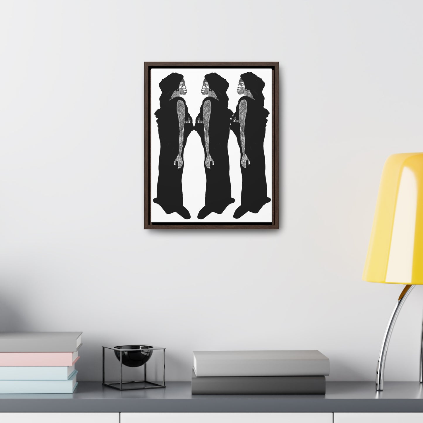 Three Women, Original Eduard Pavel, Gallery Canvas Wraps, Vertical Frame