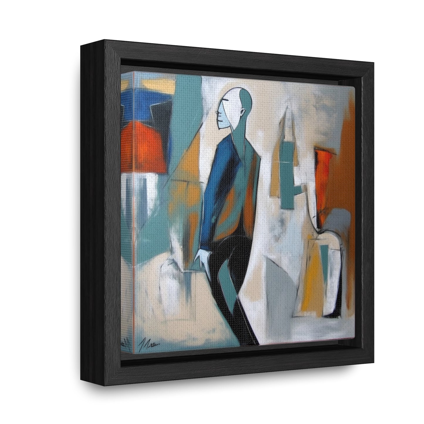 Sad Man 29, Valentinii, Gallery Canvas Wraps, Square Frame