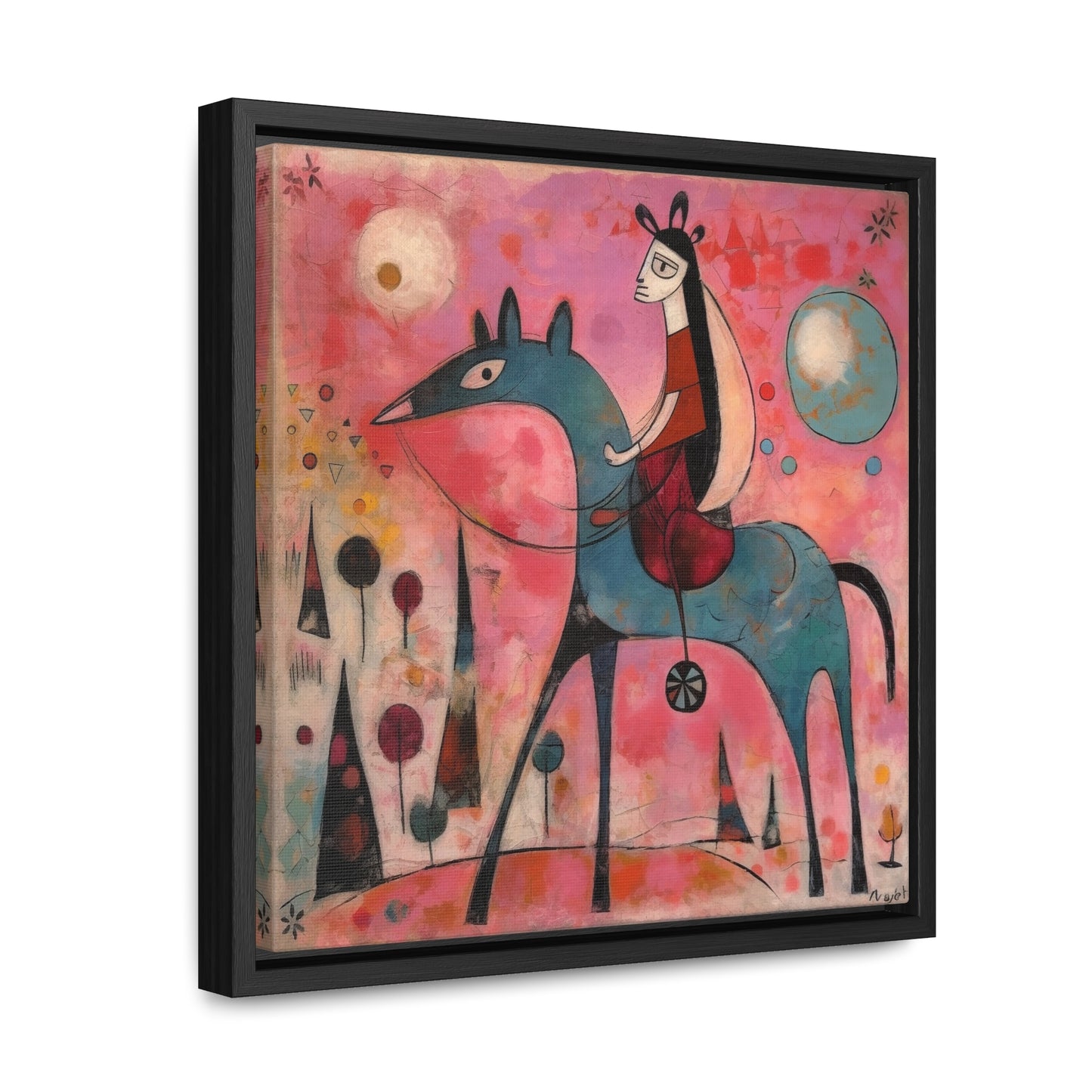 The Dreams of the Child 45, Gallery Canvas Wraps, Square Frame